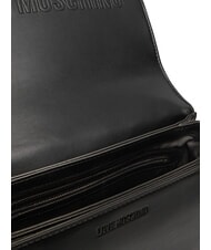 LOVE MOSCHINO QUILTED Umhängetasche mit Doppelfunktion Schwarz Schwarz - Damentaschen - 5