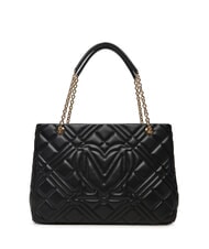 LOVE MOSCHINO QUILTED Einkaufstasche mit Kettengriffen Schwarz - Damentaschen - 3