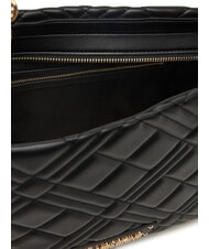 LOVE MOSCHINO QUILTED Einkaufstasche mit Kettengriffen Schwarz - Damentaschen - 5