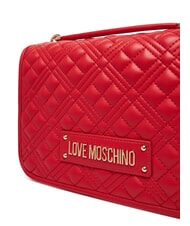 LOVE MOSCHINO QUILTED Umhängetasche mit Doppelfunktion ROT - Damentaschen - 4