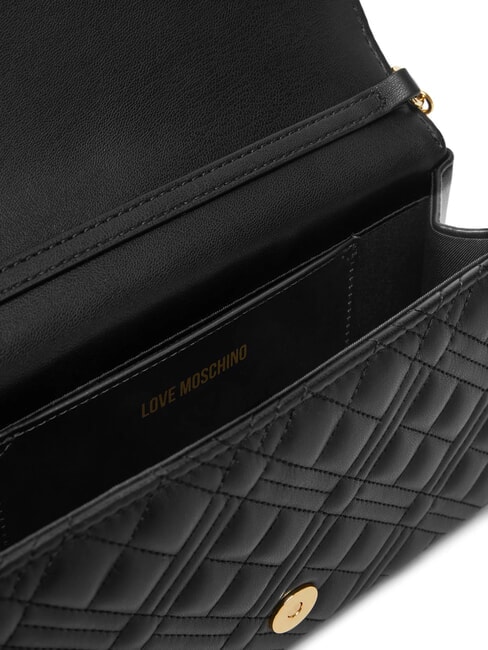 SMART DAILY Clutch mit Metall-Schultergurt Schwarz - Damentaschen