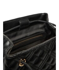 LOVE MOSCHINO QUILTED Rucksack mit zwei Taschen Schwarz - Damentaschen - 6