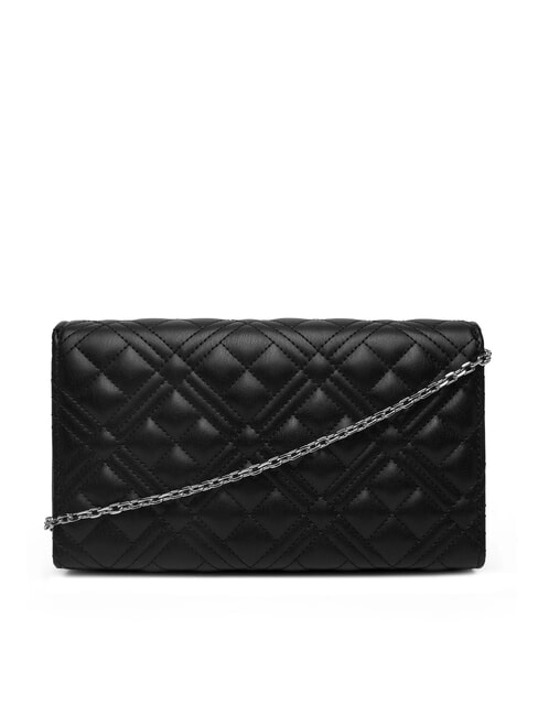 SMART DAILY Clutch mit Metall-Schultergurt Schwarz Schwarz - Damentaschen