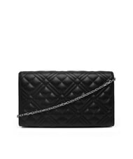 LOVE MOSCHINO SMART DAILY Clutch mit Metall-Schultergurt Schwarz Schwarz - Damentaschen - 2