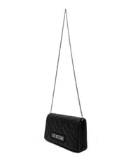 LOVE MOSCHINO SMART DAILY Clutch mit Metall-Schultergurt Schwarz Schwarz - Damentaschen - 3