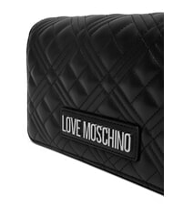 LOVE MOSCHINO SMART DAILY Clutch mit Metall-Schultergurt Schwarz Schwarz - Damentaschen - 4