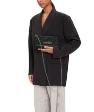 LOVE MOSCHINO SMART DAILY Clutch mit Metall-Schultergurt Schwarz Schwarz - Damentaschen - 5