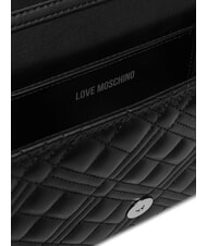 LOVE MOSCHINO SMART DAILY Clutch mit Metall-Schultergurt Schwarz Schwarz - Damentaschen - 6