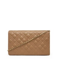 LOVE MOSCHINO SMART DAILY Clutch mit Metall-Schultergurt Beige - Damentaschen - 2