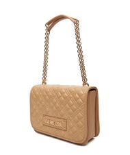 LOVE MOSCHINO QUILTED Umhängetasche mit Doppelfunktion Beige - Damentaschen - 2