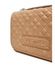 LOVE MOSCHINO QUILTED Umhängetasche mit Doppelfunktion Beige - Damentaschen - 3