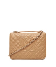 LOVE MOSCHINO QUILTED Umhängetasche mit Doppelfunktion Beige - Damentaschen - 4