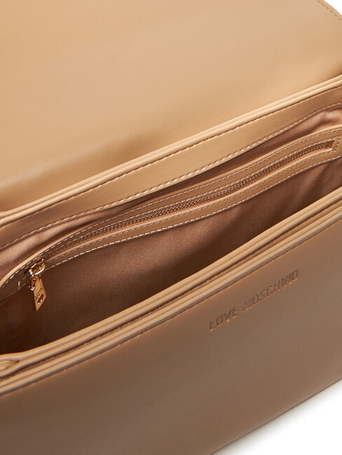 QUILTED Umhängetasche mit Doppelfunktion Beige - Damentaschen