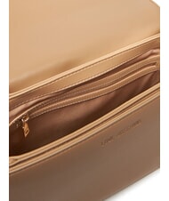 LOVE MOSCHINO QUILTED Umhängetasche mit Doppelfunktion Beige - Damentaschen - 5