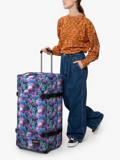 TRANSIT'R L Großer Trolley Traumblume dunkel - Halbharte Trolleys