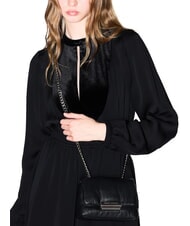 ARMANI EXCHANGE A|X Mini-Umhängetasche mit Überschlag Schwarz - Damentaschen - 5