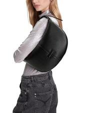 ARMANI EXCHANGE LIZ PEBBLE Mittelgroße Hobo-Umhängetasche Schwarz - Damentaschen - 5