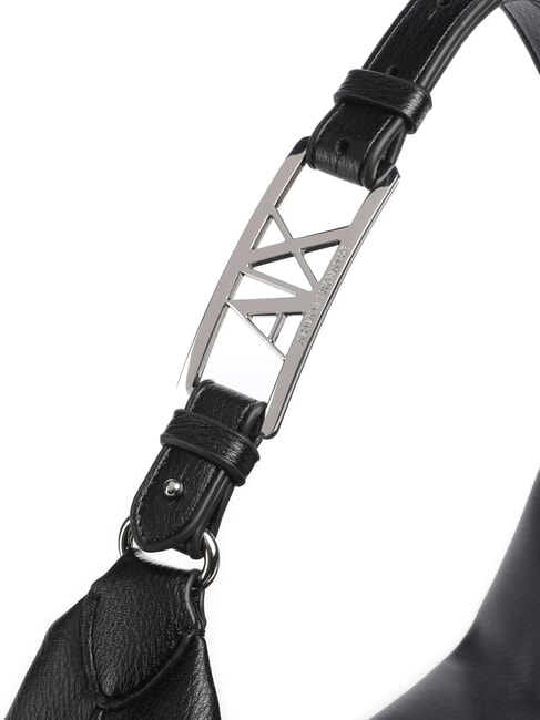 LIZ PEBBLE Große Hobo-Umhängetasche Schwarz - Damentaschen