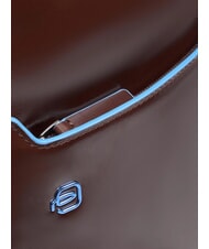 PIQUADRO BLUE SQUARE 14" Laptop-Rucksack aus Leder MAHAGONI - PC-Rucksäcke - 5
