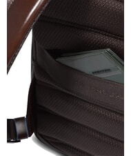 PIQUADRO BLUE SQUARE 14" Laptop-Rucksack aus Leder MAHAGONI - PC-Rucksäcke - 7