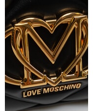 LOVE MOSCHINO EMBOSSED Umhängetasche, mit Schultergurt Schwarz - Damentaschen - 4