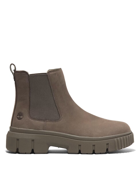 GREYFIELD Stiefeletten mittelbraunes Nubuk - Damenschuhe