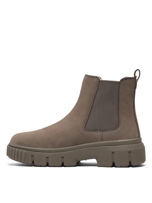 GREYFIELD Stiefeletten mittelbraunes Nubuk - Damenschuhe