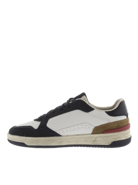 C80 Ledersneaker mit Vintage-Logo Marine - Herrenschuhe