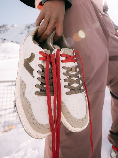 SMASH Retro-Sneaker mit Kachelmuster Grün - Herrenschuhe