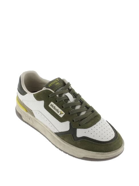 C80 Ledersneaker mit Vintage-Logo khaki - Herrenschuhe