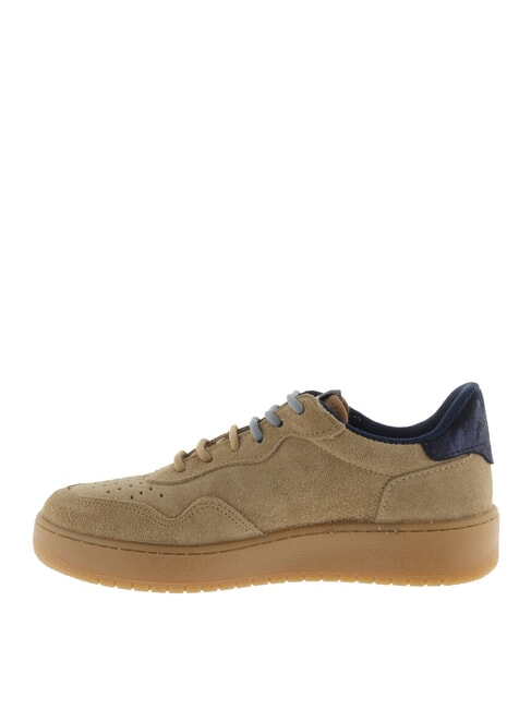 MADRID Wildleder-Sneaker mit karamellfarbener Sohle Beige - Damenschuhe