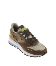 VICTORIA LUNA Patchwork-Sneaker mit gezackter Sohle Schokolade - Damenschuhe - 3