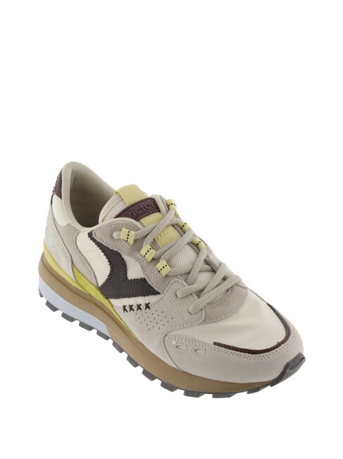 LUNA Laufsneaker mit gezackter Sohle Beige - Damenschuhe