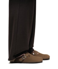 BIRKENSTOCK BOSTON Slipper aus Wildleder dunkler Tee - Schuhe Unisex - 7