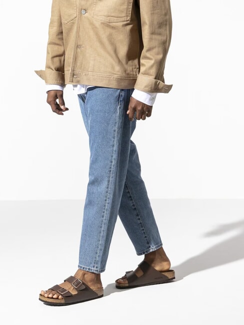 ARIZONA BIRKO FLOR Slipper-Sandale mit zwei Schnallen dunkelbraun - Schuhe Unisex