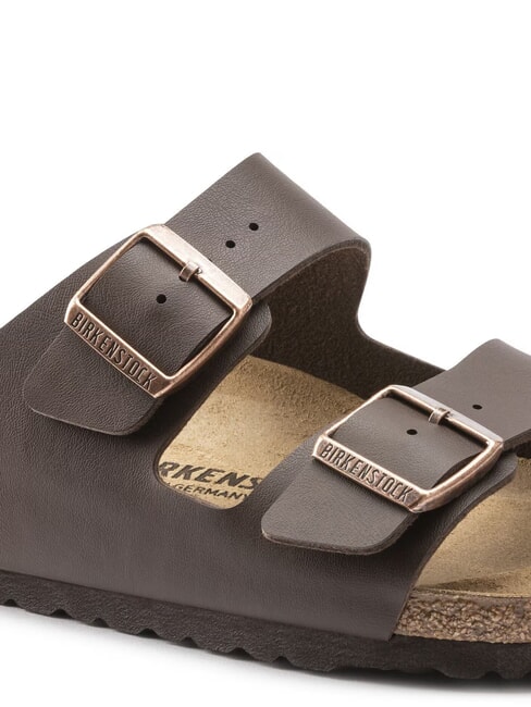 ARIZONA BIRKO FLOR Slipper-Sandale mit zwei Schnallen dunkelbraun - Schuhe Unisex