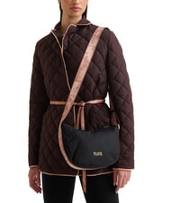 ALVIERO MARTINI PRIMA CLASSE STORMY NYLON Kleine halbmondförmige Umhängetasche Schwarz - Damentaschen - 5