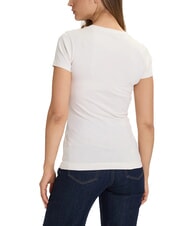 GUESS SS CN PEONY TRIANGLE Kurzarm-T-Shirt mit Aufdruck gedämpfter Stein - T-Shirts und Tops für Damen - 2