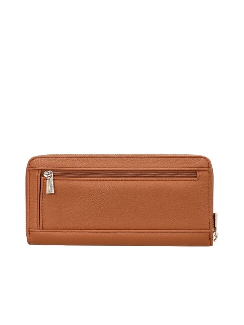 LAUREL 2 Große Geldbörse mit Rundum-Reißverschluss und Handgelenksschlaufe COGNAC - Brieftaschen Damen