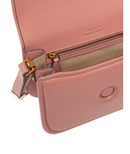 PINKO LOVE BOX Mini-Tasche aus Nappaleder mit Überschlag Aragonbraun-Antikgold - Damentaschen - 3