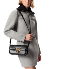 PINKO LOVE BOX Umhängetasche aus Leder schwarz-antikgold - Damentaschen - 5