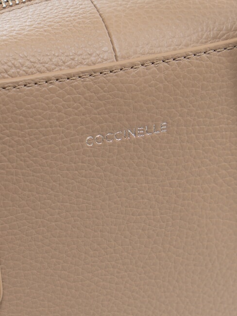 SWAP Umhängetasche aus Leder mit Schultergurt warmes Taupe - Damentaschen