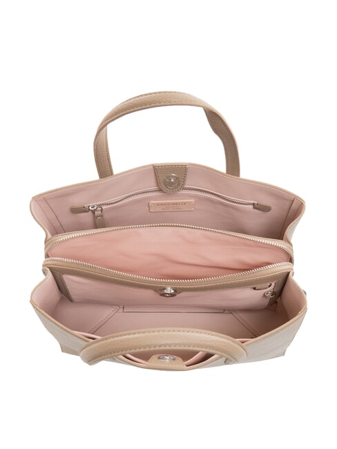 SWAP Ledertasche mit Schultergurt warmes Taupe - Damentaschen