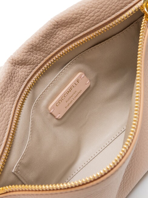 HYLE Kleine flache Umhängetasche aus Leder Rosetten - Damentaschen