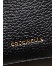 COCCINELLE ISIDE Kleine Umhängetasche aus Leder Schwarz - Damentaschen - 5