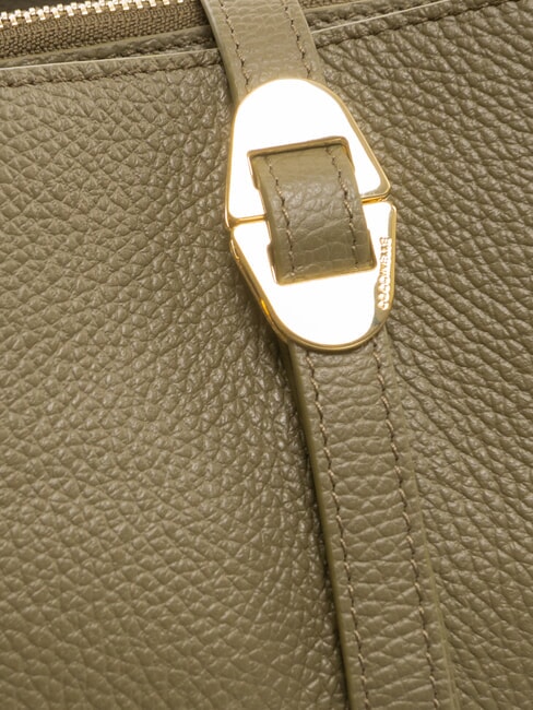 CHARA Umhängetasche aus Leder Lorbeergrün - Damentaschen