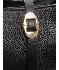 COCCINELLE CHARA Umhängetasche aus Leder Schwarz - Damentaschen - 5