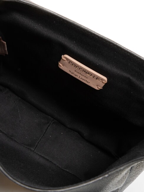 ERIS Mini-Umhängetasche aus Leder Schwarz - Damentaschen