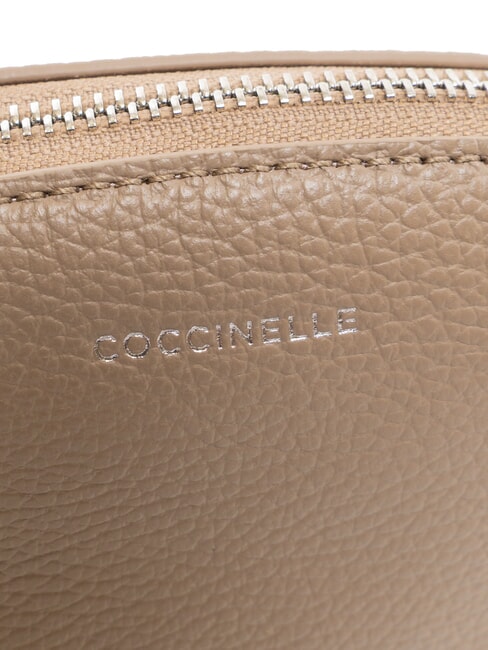 AGATEA Kosmetiktasche aus Leder warmes Taupe - Etuitaschen &amp; Necessaire