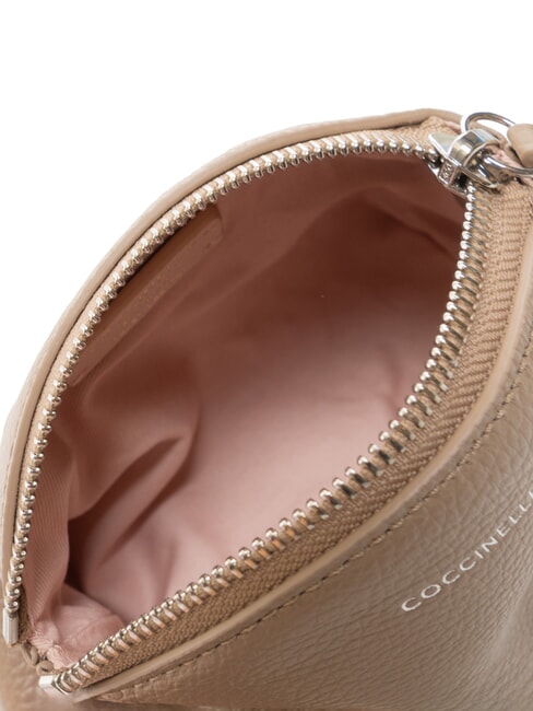 AGATEA Kosmetiktasche aus Leder warmes Taupe - Etuitaschen &amp; Necessaire